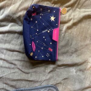 Estee Lauder Navy and Pink Constellation Cosmetic Bag